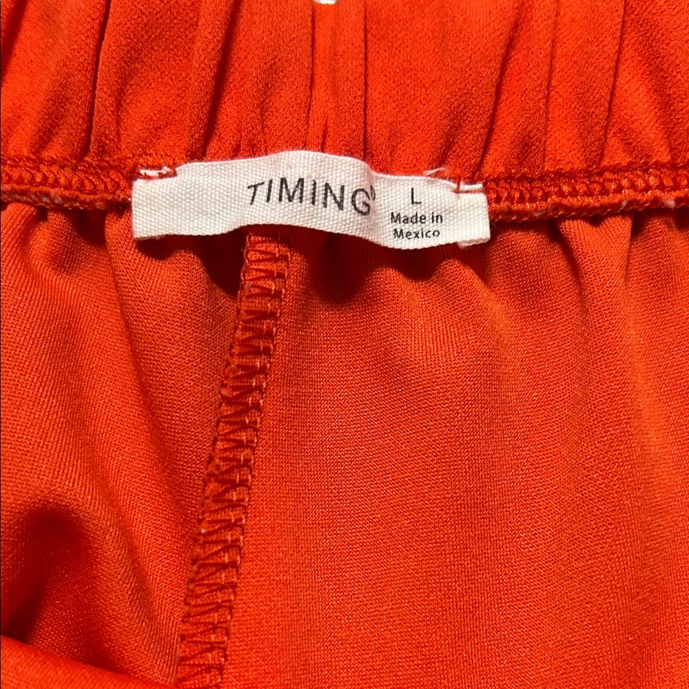 Timing Bright Orange Women's Skort - Picture 3 of 3